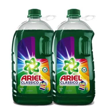 Imagem de Kit com 2 Lava Roupas Líquido Ariel Clássico 3L