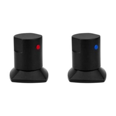 Imagem de Kit com 2 Acabamentos para Registro C44 Água Quente e Fria Bl6150 Duco