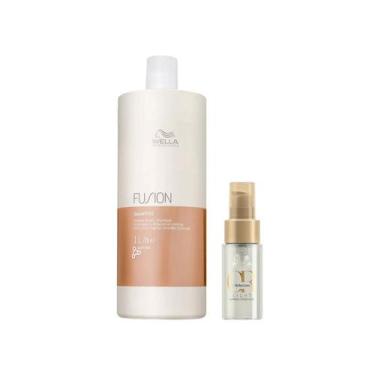 Imagem de Kit Shampoo Fusion 1L e Oil Reflections Light 30ml - Wella - Wella Pro