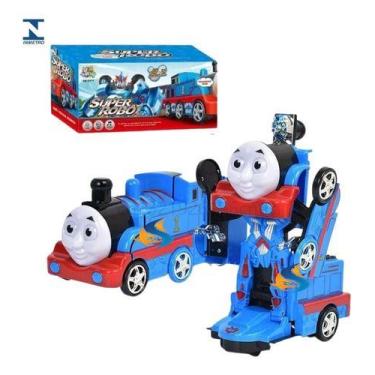 Imagem de Trenzinho Thomas Transformers Vira Robô Brinqued Anda Som - Str Store