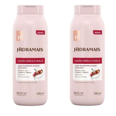 Imagem de kit 2 Creme Loção Corporal Hidramais Cereja e Avelã 500ml