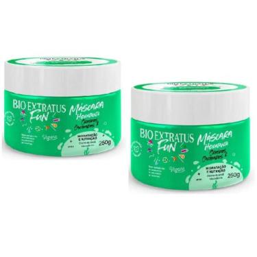 Imagem de Kit 2 mascara fun crespos e cacheados 250g bio extratus - BIOEXTRATUS