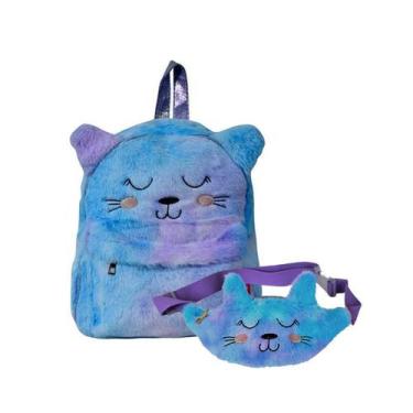 Imagem de Mochila e pochete infantil fofinha cat lili july - Santino, P, Azul