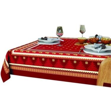 Imagem de Toalha de Mesa Natal 4 Lugares Celebração Papai Noel Lepper