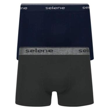 Imagem de Cueca Boxer Masculina 2 Peças Poliamida Sem Costura Lead - Selene