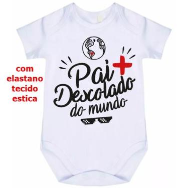 Imagem de body bebê pai descolado cód 1180 - nick aloha, Branco, G