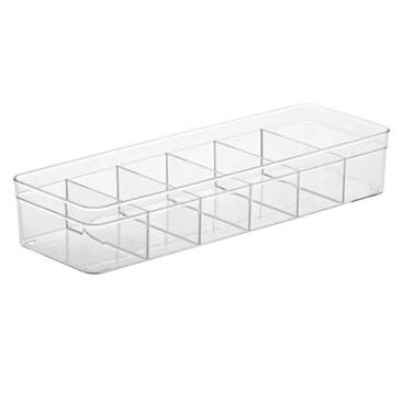 Imagem de Organizador Armários Acrílico 6 Divisórias Cozinha Closet Quarto - PLA