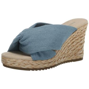 Imagem de Anne Klein Sandália Anabela Feminina Winnie Espadrille, Jeans, 5.5