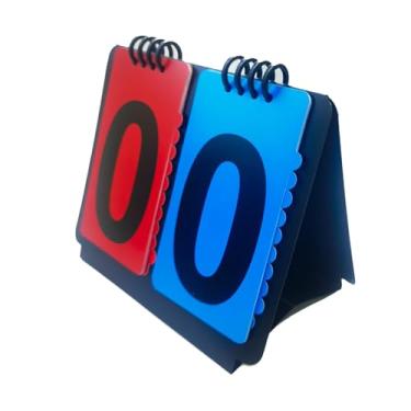 Imagem de Pegciuho Placar Multiesportivo Flip Número Placar Durável Mesa Placar Flippers para Treinadores de Vôlei Futebol Basquete, 2 dígitos