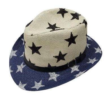 Imagem de Chapéu Panamá Fedora vaqueiro Gândster Carioca Pagodeiro Estrela  Aba 