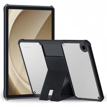 Imagem de Capa transparente para Galaxy Tab A9+ Plus de 11 polegadas com suporte, capa traseira transparente com suporte, fina, leve e segura para Galaxy Tab A9+ 11 polegadas