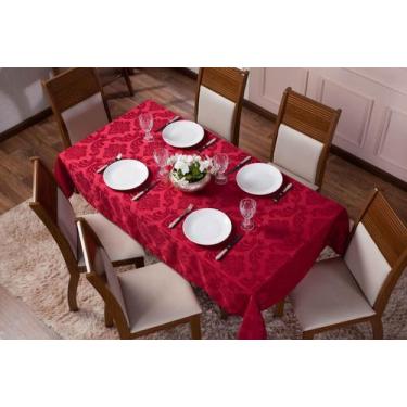 Imagem de Toalha de Mesa Luxo Tecido Jacquard  08 Lugares 1,35x2,50 Retangular -