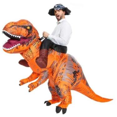 Imagem de Traje Inflável T-rex Para Adultos Fantasia Raloin - A.R Variedades MT