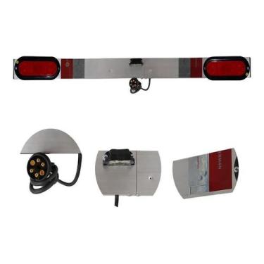 Imagem de Régua Sinalizadora Blindada Transbike Luz Led Rubi - Santo Rack