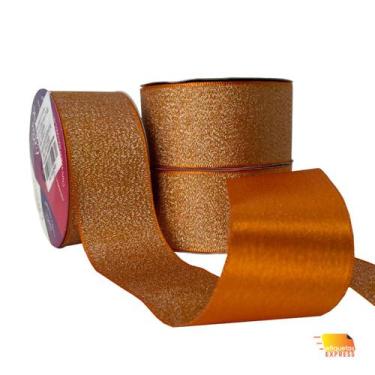 Imagem de Fita Cetim Lurex 38mm  Presente  Lembrancinha  Laços - Cinderela Fitas