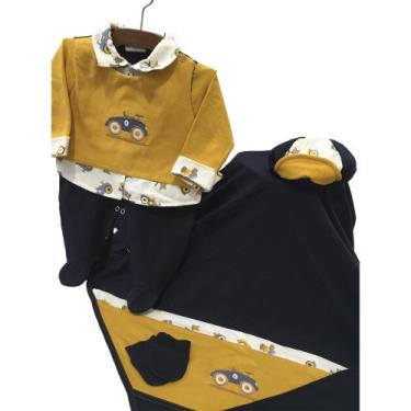 Imagem de Saída De Maternidade Menino Roupinha De Bebê Com Bordado - Asas de Anj