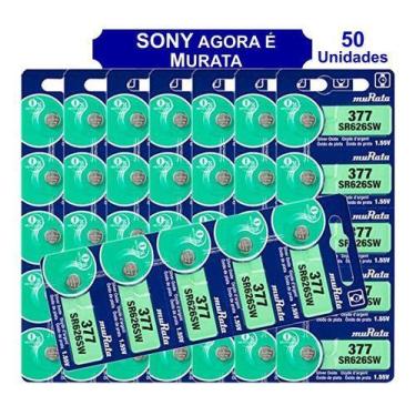 Imagem de 50 Baterias Sony 377 Sr626sw Original Lr626 177 Ag4