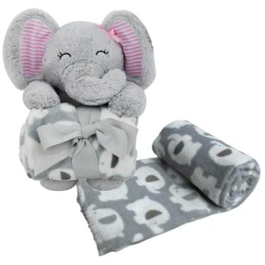 Imagem de Manta Bebê Cobertor de Bebê Infantil Com Animal Pelúcia - GUTA GUTI