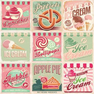 Imagem de Adesivo de Azulejo Vintage Candy 20x20 kit 24un - Quartinhos