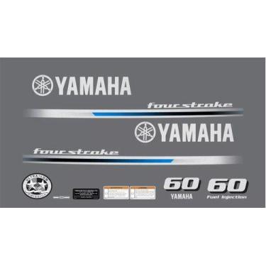 Imagem de Kit Adesivo Motor De Popa Yamaha F60 Hp 4 Tempos - SPTS