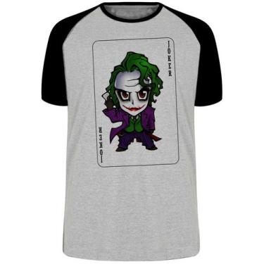 Imagem de Camiseta Coringa Carta Blusa Plus Size extra grande adulto ou infantil