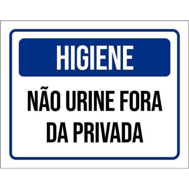 Imagem de Placa De Sinalização - Higiene Não Urine Fora Privada 36X46