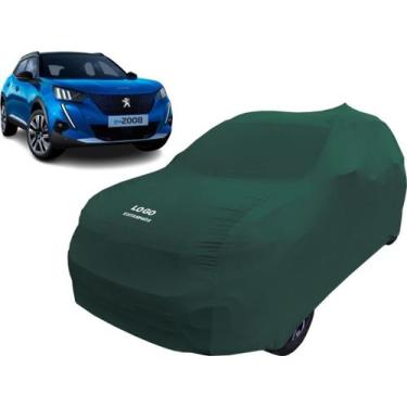 Imagem de Capa Carro Anti Riscos Com Logo Peugeot E-2008 Gt Suv - Mz, Verde
