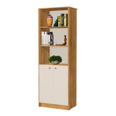 Imagem de Estante Multiuso 3 Nichos E 2 Portas Office - LOJAS PRIMELAR, Nature/O