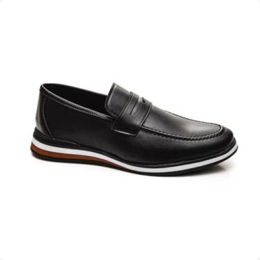 Imagem de Sapato Masculino Esporte Fino West Line Preto, Preto, 42