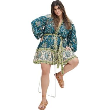 Imagem de City Chic Vestido feminino tamanho grande Mysteria Mini, French Blue Mystic, 25 Plus Size