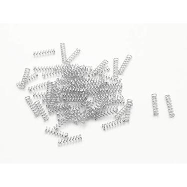 Imagem de Mola de compressão de metal XJS tom prata (0,4 x 2,3 x 9 mm 100 peças)