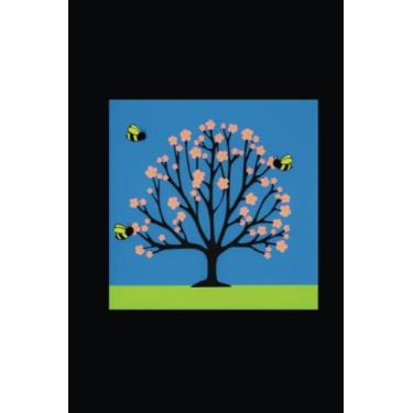 Imagem de CHERRY BLOSSOM Notebook: GRAPH paper, 120 page 6”x9” drafting quad ruled grid composition 4x4 squares per inch, with POP ART cover for school, ... people who measure, draw to scale: Geniuses