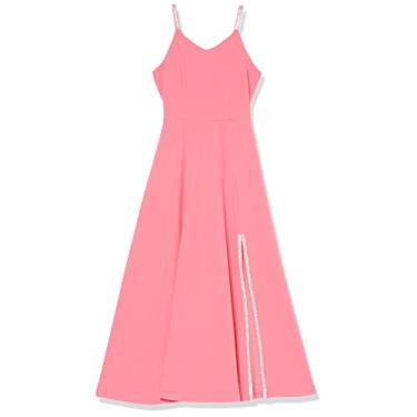 Imagem de Speechless Vestido longo longo de crepe para meninas, Rosa flamingo, 10