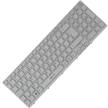 Imagem de Teclado P/Sony Vaio Sve1512gcxw Sve151e11l Branco C/Frame