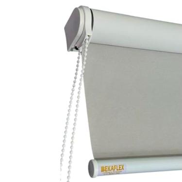 Imagem de Persiana Blackout para Janela e Porta, Cortina Opaca para Quarto, Sala, Cozinha, Escritório, Varanda (Cinza, 1,50 L X 1,20 A)