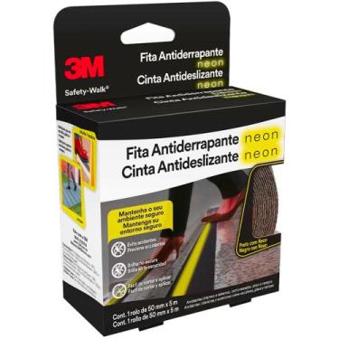 Imagem de Fita Antiderrapante neon 3M Uso Geral Preto 50mm X 5m 3M