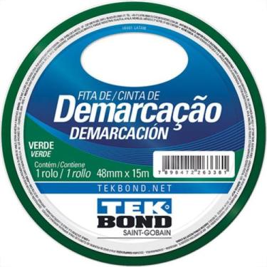 Imagem de Fita Ades Demarcacao Tekbond Verde 48Mmx15M
