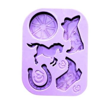 Imagem de F1808 molde de silicone cowboy confeitaria biscuit - Confeitaria dos M