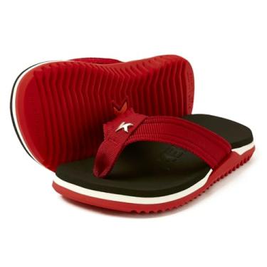 Imagem de Chinelo Infantil Kenner NK6 Pro Kids - Preto e Vermelho - 31/32