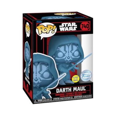Imagem de Funko Pop! Star Wars Holograma Darth Maul (Glow) Figura Da Série Especial (#740)