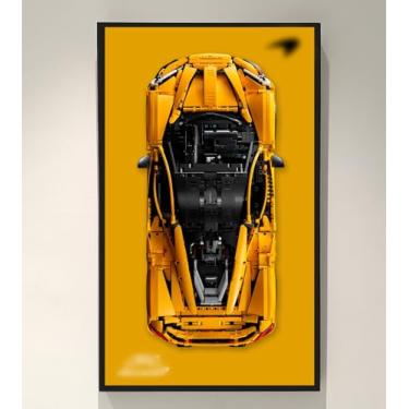 Imagem de WETCEAOM Painel De Parede De Exibição Para Lego Technic Mclaren P1 1:8 42172, Compatível Com Lego P1 Mclaren, Ideias De Presente Para Entusiasta De Exibição De Montagem De Parede De Carro Lego, Apen
