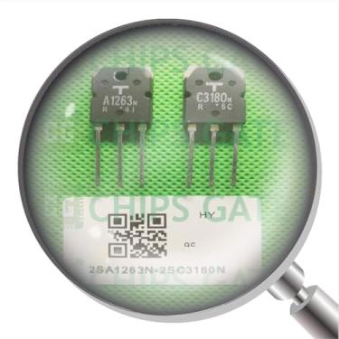 Imagem de 2SA1263N-2SC3180N 8 Pairs Transistor To-3P 2Sa1263N/2Sc3180N A1263N/C3180N