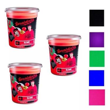 Imagem de Kit 3 Slime Gelastica Enaldinho Youtuber C/ Bolinha Surpresa - Gelásti