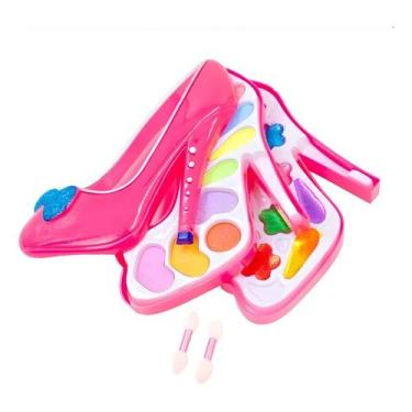 Imagem de Maquiagem Infantil Sapato Saltinho Brinquedo Batom Sombras - PRETTY DO