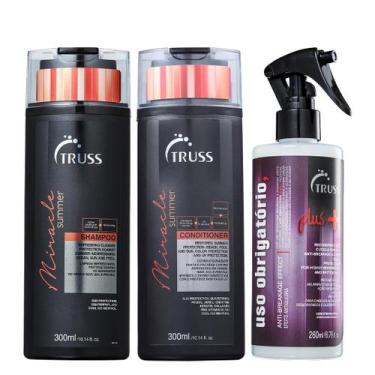 Imagem de Truss Miracle Summer Kit Shampoo Condicionador e Uso Obrigatório Plus+