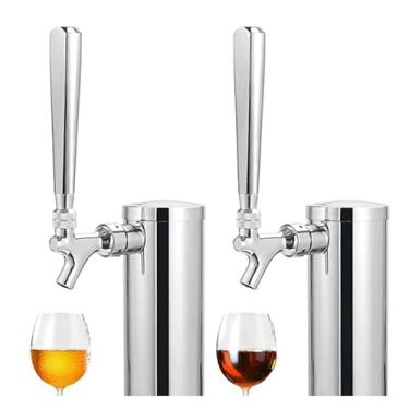 Imagem de Fabricação caseira de cerveja Beer Tap Handle Stainlee Steel Faucet Handle Draft Beer Tap Handle For Keg Kegerator Tower Stout Nitro Coffee Tap 3/8"-16 UNC Acessórios para vinho