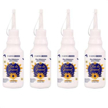Imagem de Kit 4 Oléo Corporal de Girassol Farmachem 100ml - Vitamina E