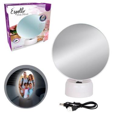 Imagem de Espelho LED 2 em 1 com Porta-Retrato Iluminado - Arts
