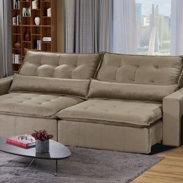 Imagem de Sofá Modular Bahia 5 Lugares 250cm com Molas Retrátil e Reclinável