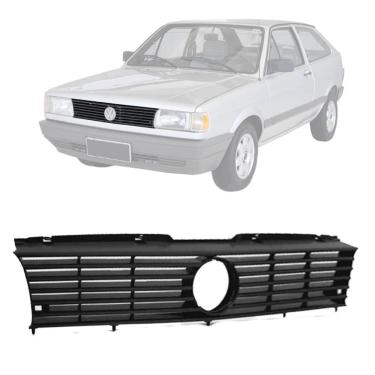 Imagem de Grade Dianteira Radiador Vw Gol Quadrado 1991 A 1996 Preto
